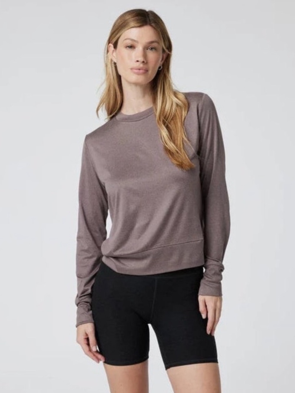 Vuori || Daydream Crew Performance Sweatshirt Long Sleeve Top Hazel Heather L